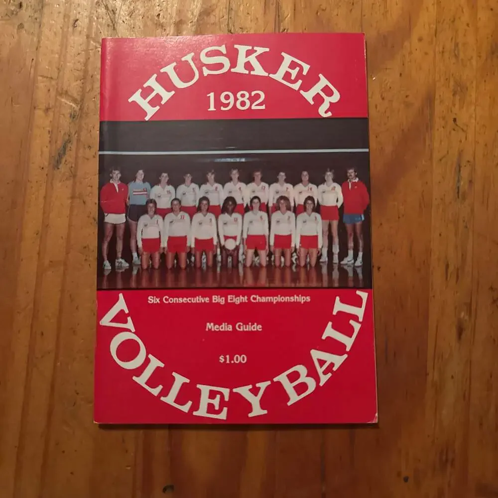 1982 Nebraska Huskers Volleyball Media Guide